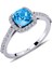 lı Kuşin Blue Topaz Yüzük 1050217 2
