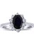 lı Oval Safir Anturaj Yüzük 1050246 1