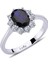 lı Oval Safir Anturaj Yüzük 1050246 2