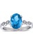 lı Oval Blue Topaz Yüzük 1080058 1