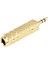 6,3mm dişi to 3,5mm stereo erkek çevirici metal gold jak 1
