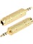 6,3mm dişi to 3,5mm stereo erkek çevirici metal gold jak 3