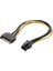 Platoon PNH-213 Sata 15 Pin Erkek To 6 Pin VGA Power Kablo 1