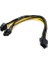 PLH-047 PCI-E Ekran Kartı Power Kablosu 8 Pin Erkek To 6+2 8 Pin Y Dişi Power Kablo 1