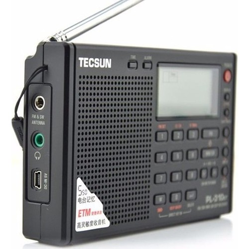 3Battery TECSUN Tecsun PL310ET Radio PLL AM FM Shortwave DSP Portable Radio Charger 