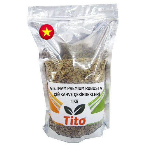 Tito Vietnam Premium Robusta Çiğ Kahve Çekirdeği 1 kg Fiyatı