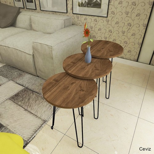 Mars Mobilya Point Ceviz Zigon Sehpa Fiyatı Taksit Seçenekleri