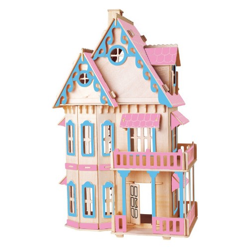 piramigo 3d puzzle buyuk maket ev gothic house pembe sato fiyati