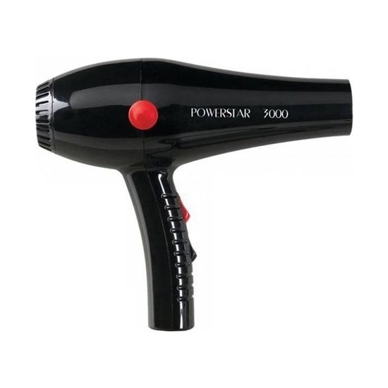Powerstar 3000 Profesyonel Fön Makinesi 2500W Siyah Renk 2 Kademe Hız Ayarı ile Güçlü Performans
