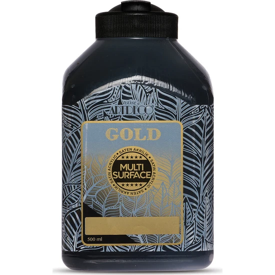 Artdeco Gold Multi Surface Saten Akrilik Boya 500ml 360 Siyah