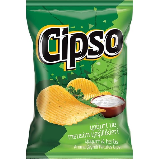 Cipso Yoğurt Mevsim Yeşillikli Cipsi 98 gr
