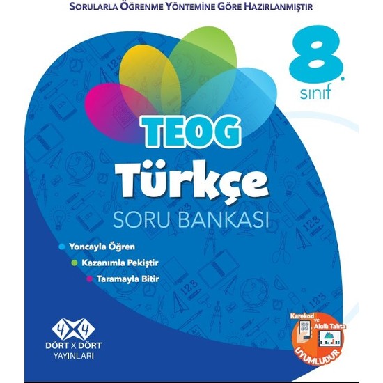 Dört X Dört Yayınları 8.Sınıf Türkçe Soru Bankası