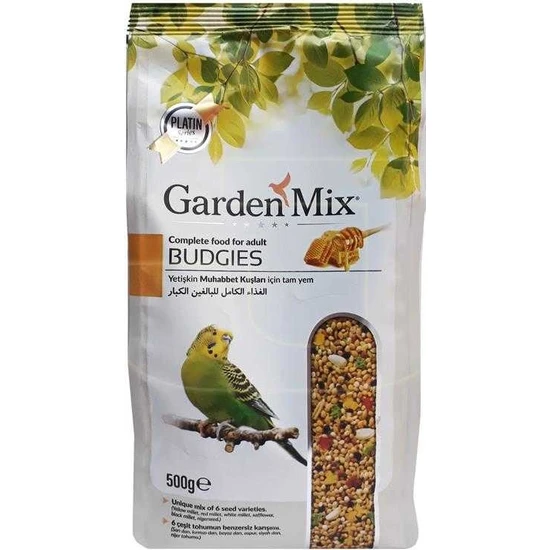Gardenmix Platin Meyveli Muhabbet Kuş Yemi 500G