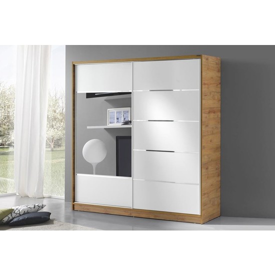 Yıldız Mobilya Kale Mdf Aynalı Sürgü Kapaklı Gardırop Yıldız Mobilya Kale Mdf Aynalı Sürgü Kapaklı Gardırop