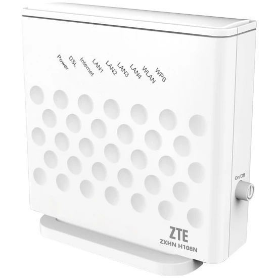 Zte 300Mbps 4 Port Kablosuz ADSL2+ Modem/Router/WPS (ZXHN-H108N)