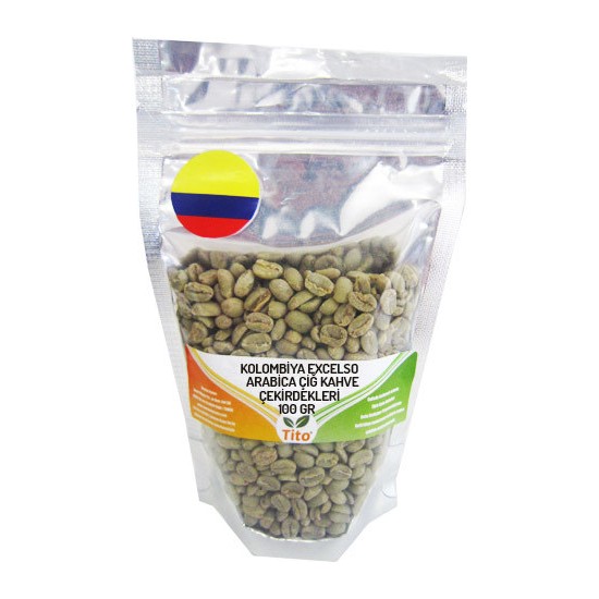 Tito Kolombiya Excelso Arabica Çiğ Kahve Çekirdeği 100 gr Fiyatı