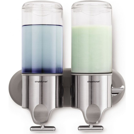 Simplehuman 2�li duvara monte Sıvı Sabunluk & Şampuanlık Fiyatı Simplehuman 2�li duvara monte Sıvı Sabunluk & Şampuanlık Fiyatı