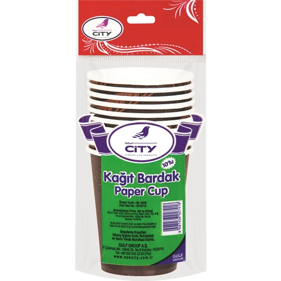 New City Kağıt Bardak Küçük 10 Lu 7 Oz