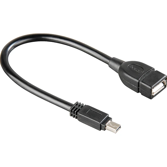 Hama USB 2.0 Mini B Fiş - A Soket 0.1 m - HM.39626