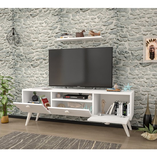 Ankara Mobilya Penta Beyaz 140 Cm Tv Sehpası Fiyatı
