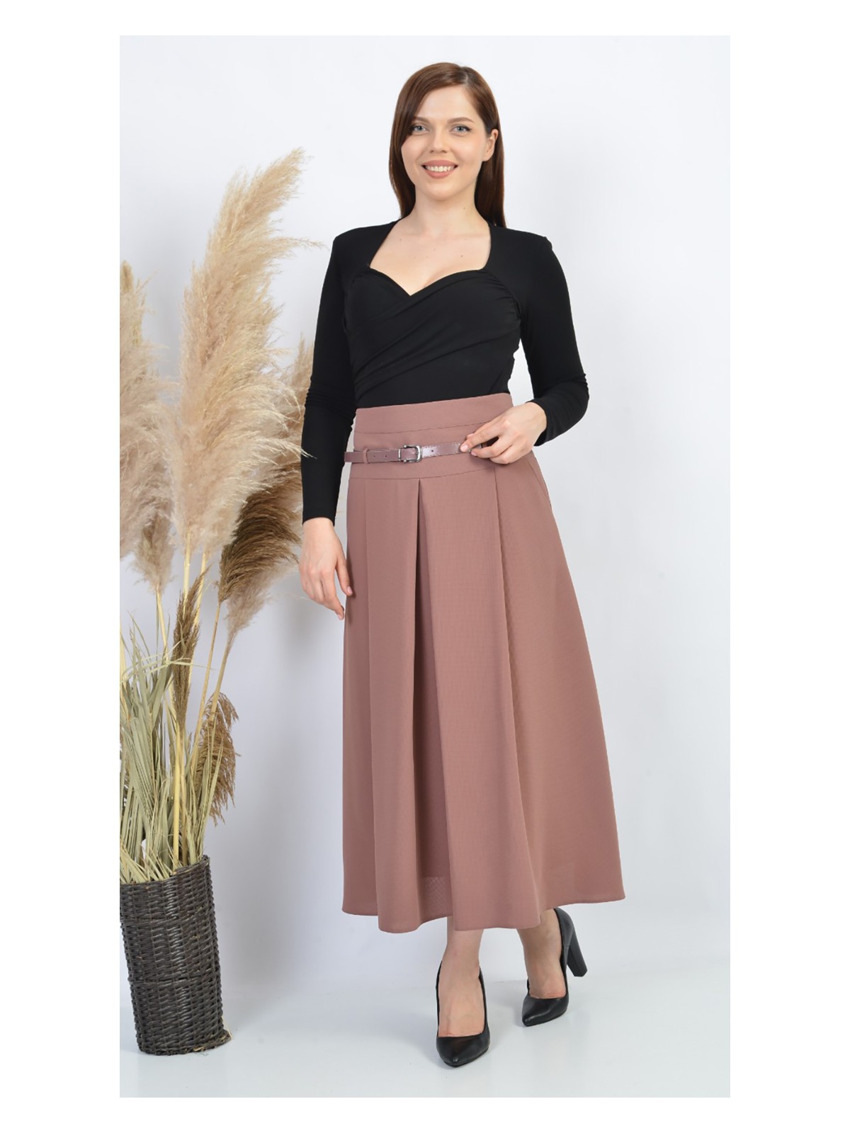 Sorallineline Sorallinelinebayan Eteketamin DESEN755 Taş - Görsel 4