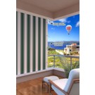 Camda Home Balkon Perdesi, 200 x 190 Yeşil Renkli Balkon Brandası
