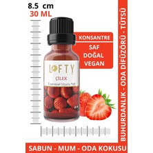 Lofty Çilek  Uçucu Yağ  Buhurdanlık Esansı Konsantre Oda Kokusu  Esans Buhur Yağı 30ML