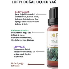 Lofty Okaliptus  Uçucu Yağ  Buhurdanlık Esansı Konsantre Oda Kokusu  Esans Buhur Yağı 30ML