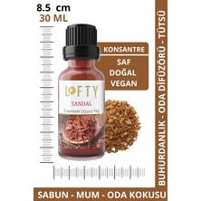 Lofty Sandal  Uçucu Yağ  Buhurdanlık Esansı Konsantre Oda Kokusu  Esans Buhur Yağı 30ML