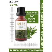 Lofty Sedir  Uçucu Yağ  Buhurdanlık Esansı Konsantre Oda Kokusu  Esans Buhur Yağı 30ML