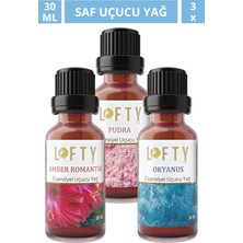 Lofty Amber, Pudra, Okyanus  Uçucu Yağ  Buhurdanlık Esansı Oda Kokusu Uçucu Esans Buhur Yağı 30ML