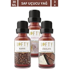 Lofty Vanilya, Çikolata, Kahve  Uçucu Yağ  Buhurdanlık Esansı Oda Kokusu  Esans Buhur Yağı 30ML