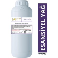 Lofty Lavanta Esansiyel Uçucu Yağ, Konsantre Esans, Oda Kokusu, Doğal 1000 ml