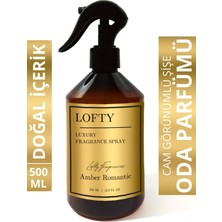 Lofty Amber Romantik Oda ve Çamaşır Spreyi Oda Parfümü, Oda Kokusu, Koku Giderici 500ML