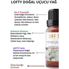 Lofty Beyaz Çiçekler  Uçucu Yağ  Buhurdanlık Esansı Konsantre Oda Kokusu Esans Buhur Yağı 10 ml