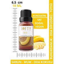 Lofty Muz  Uçucu Yağ  Buhurdanlık Esansı Konsantre Oda Kokusu Uçucu Esans Buhur Yağı 10 ml