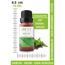 Lofty Yeşil Çay  Uçucu Yağ  Buhurdanlık Esansı Konsantre Oda Kokusu Uçucu Esans Buhur Yağı 10 ml