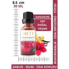 Lofty Amber Romantik  Uçucu Yağ  Buhurdanlık Esansı Konsantre Oda Kokusu  Esans Buhur Yağı 30ML