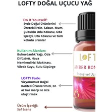 Lofty Amber Romantik  Uçucu Yağ  Buhurdanlık Esansı Konsantre Oda Kokusu  Esans Buhur Yağı 30ML