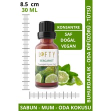 Lofty Bergamot  Uçucu Yağ  Buhurdanlık Esansı Konsantre Oda Kokusu  Esans Buhur Yağı 30ML