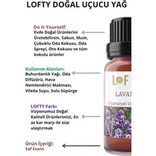 Lofty Lavanta Uçucu Yağ Buhurdanlık Esansı Konsantre Oda Kokusu Uçucu Esans Buhur Yağı 10 ml