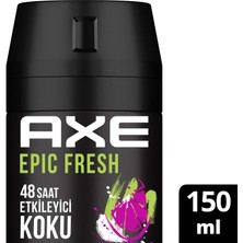 Axe Erkek Deodorant & Bodyspray Epic Fresh 48 Saat Etkileyici Koku 150 ml