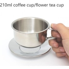 Douler Paslanmaz Çelik Çiçek Çay Şarap Kadeh Kupa 210 ml. (Yurt Dışından)