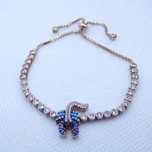 Motif Silver Turkuaz Akrep Figürlü Gümüş Bileklik