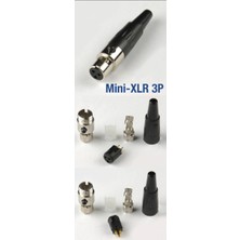 3 Pin Mini Xlr Dişi Konnektör