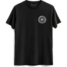 Avatar The Last Airbender Anime Baskılı Siyah Tshirt