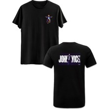 Jhon Wick Ön Arka Baskılı Siyah Tshirt