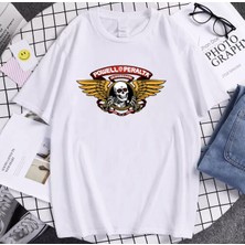 Amor Man Powell Peralta Dijital Baskılı %100 Pamuk Oversize Bol Kesim Motorcu Erkek T-Shirt