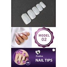 Prodiva 100'LÜ Kutulu Takma Tırnak - Nail Tips 2 No