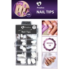 Prodiva 100'LÜ Kutulu Takma Tırnak - Nail Tips 58 No